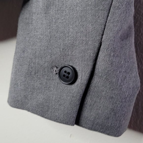 H&M Blazer Gray Size 6 Career Jacket Work - Picture 7 of 13